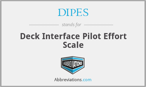 What is the abbreviation for deck interface pilot effort scale?